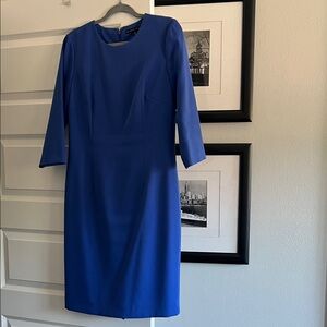 ANTONIO MELANI Royal Blue Long Sleeve Dress